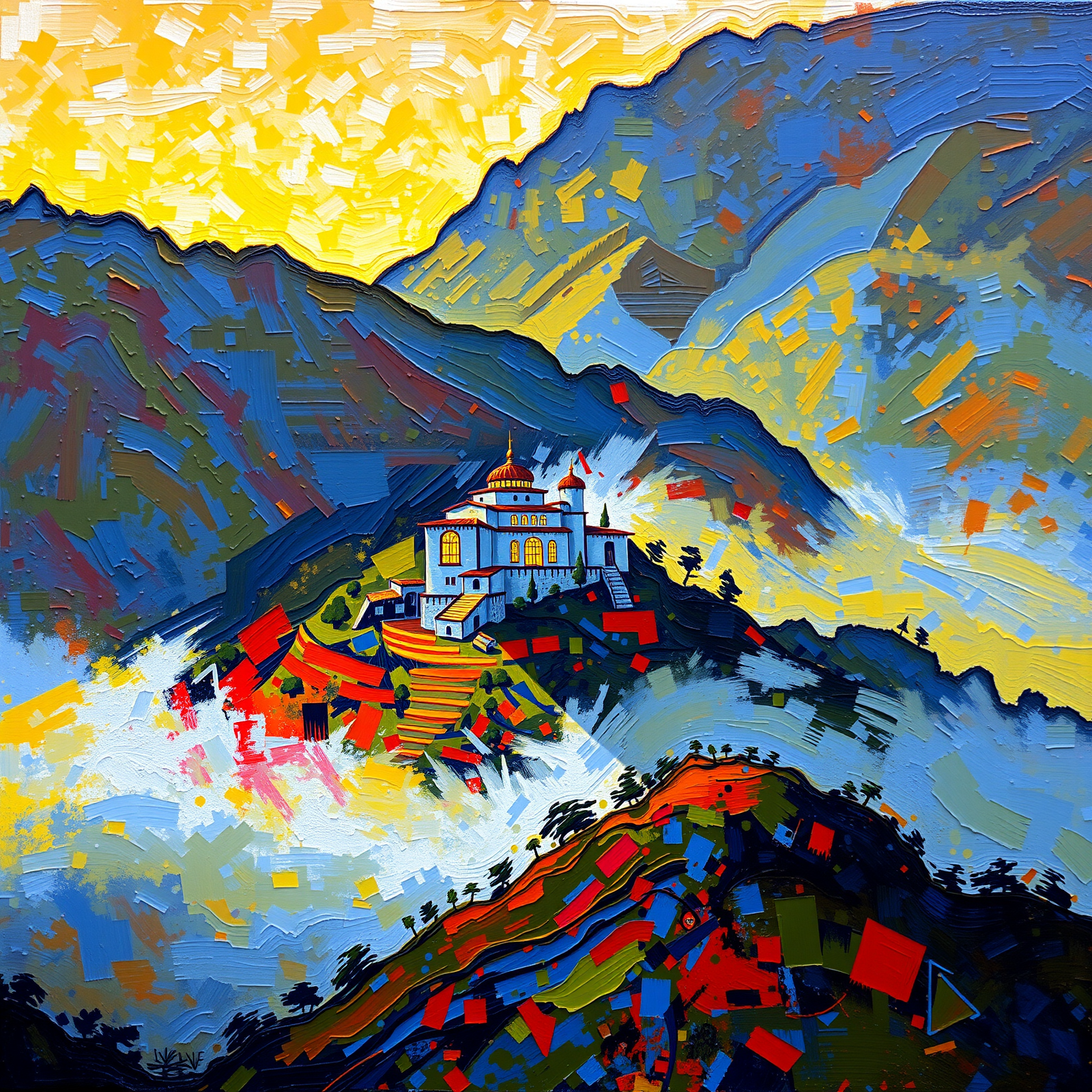 Sanctuary among the Peaks view 2