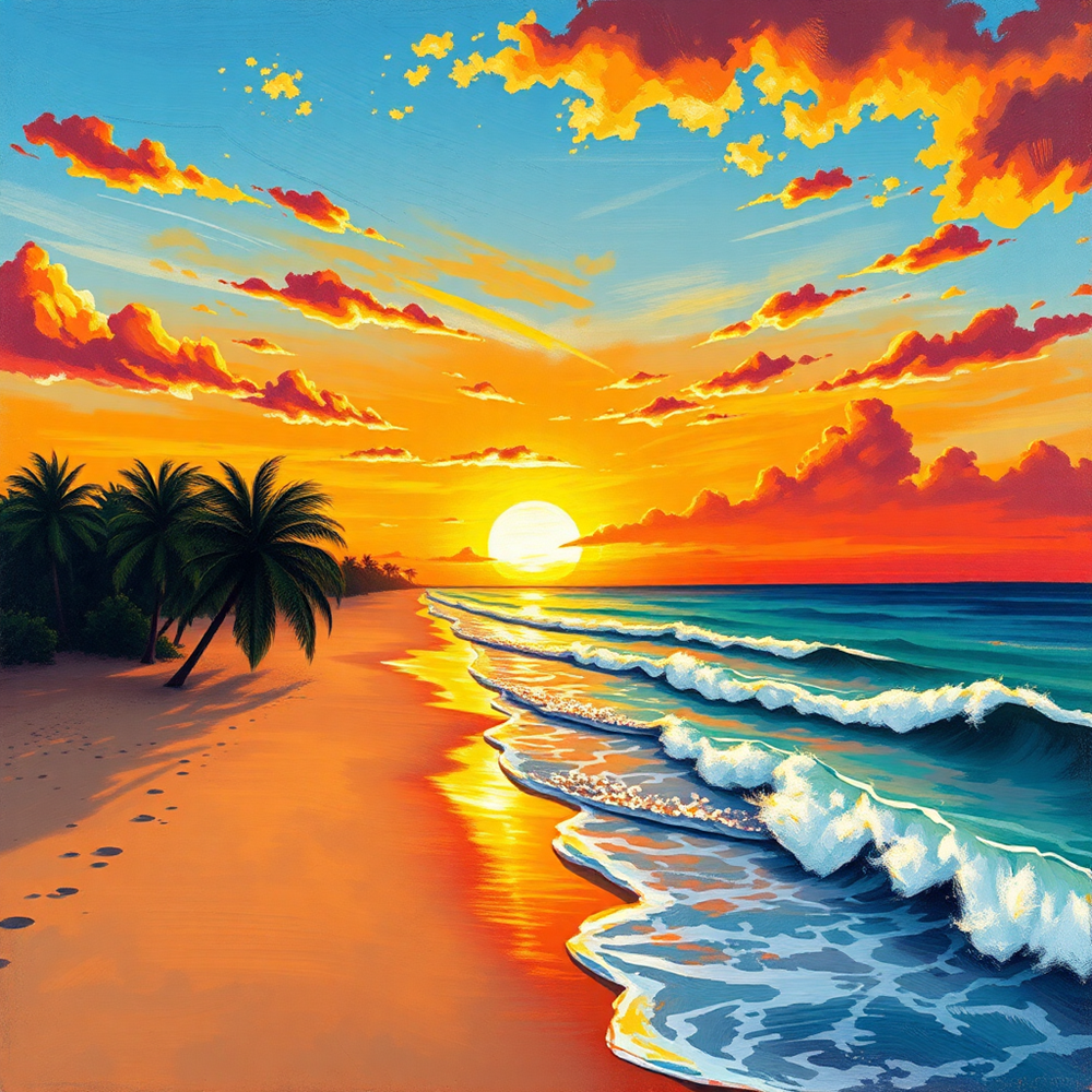 Colors of a Tropical Sunset view 2
