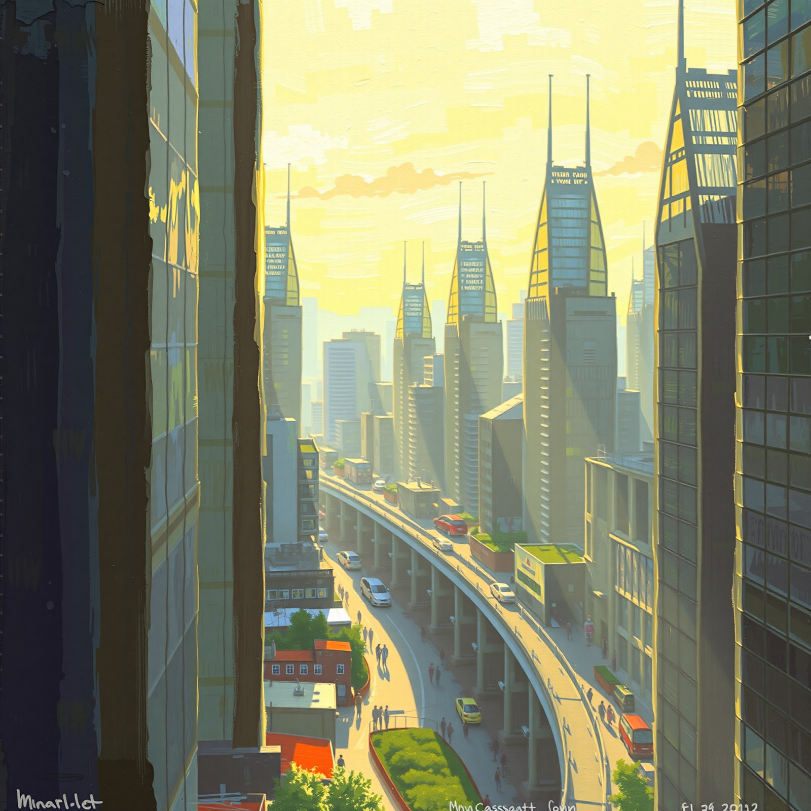 Rays over the Metropolis view 2