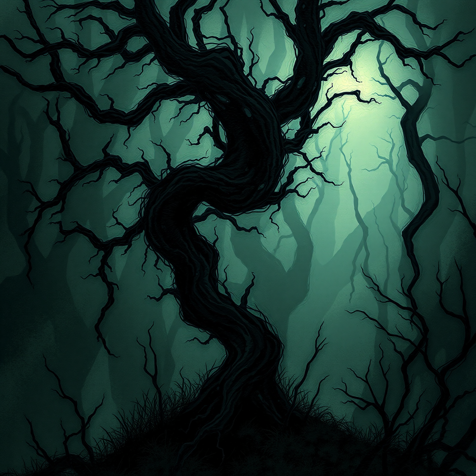 Twisted Forest Silhouette view 2