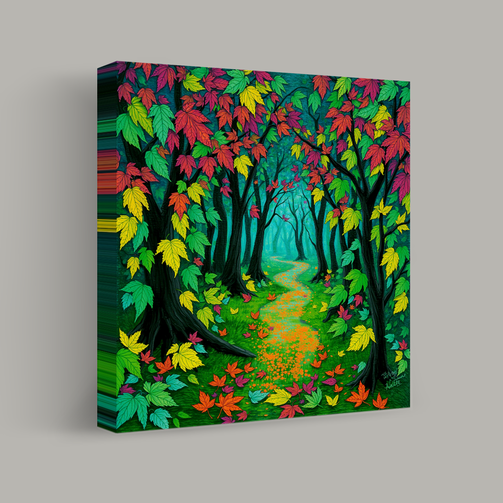 Pathway of Vibrant Leaves view 1