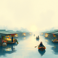 Morning at the Floating Market thumbnail 2