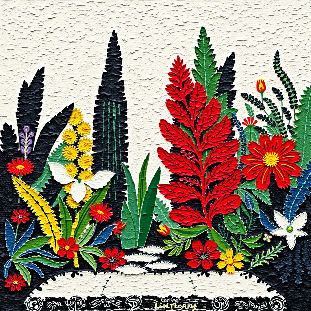 Vibrant Garden Tapestry view 2