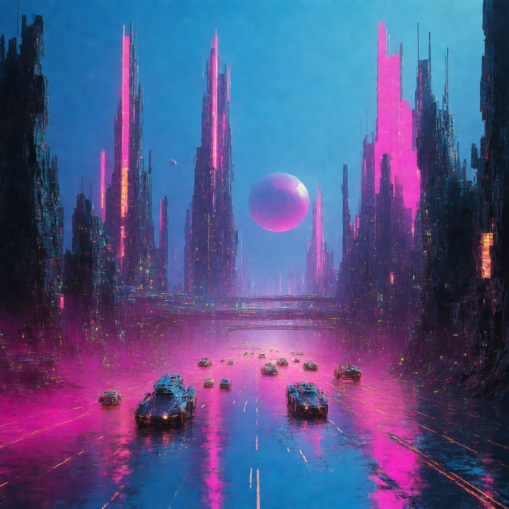 Neon Skies of Tomorrow view 2
