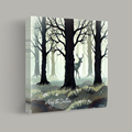 Stag in Misty Forest thumbnail 1