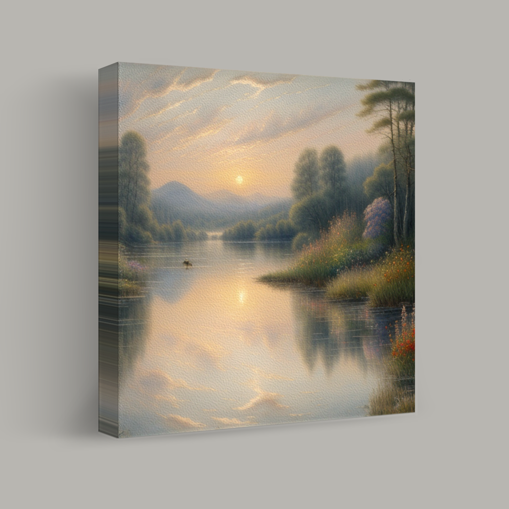 Tranquil Reflections at Dusk view 1