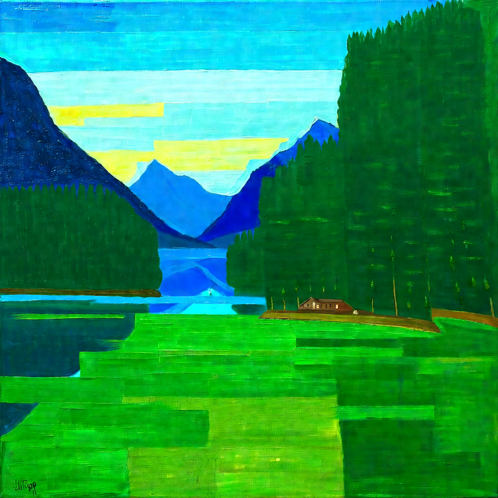 Cabin by the Emerald Lake view 2