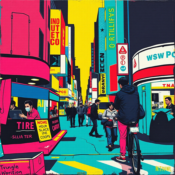 Neon Dreams in the Urban Canopy