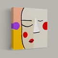 Abstract Face with Closed Eyes thumbnail 1