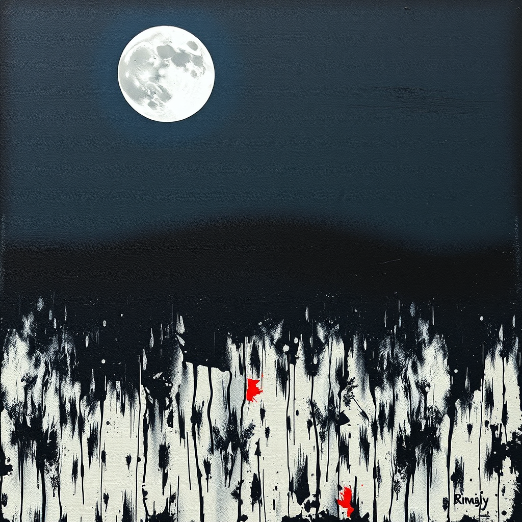 Moonlit Whispers in a Midnight Grove view 2