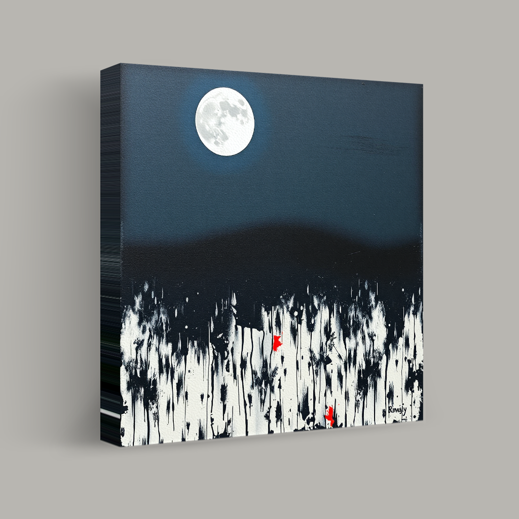 Moonlit Whispers in a Midnight Grove view 1