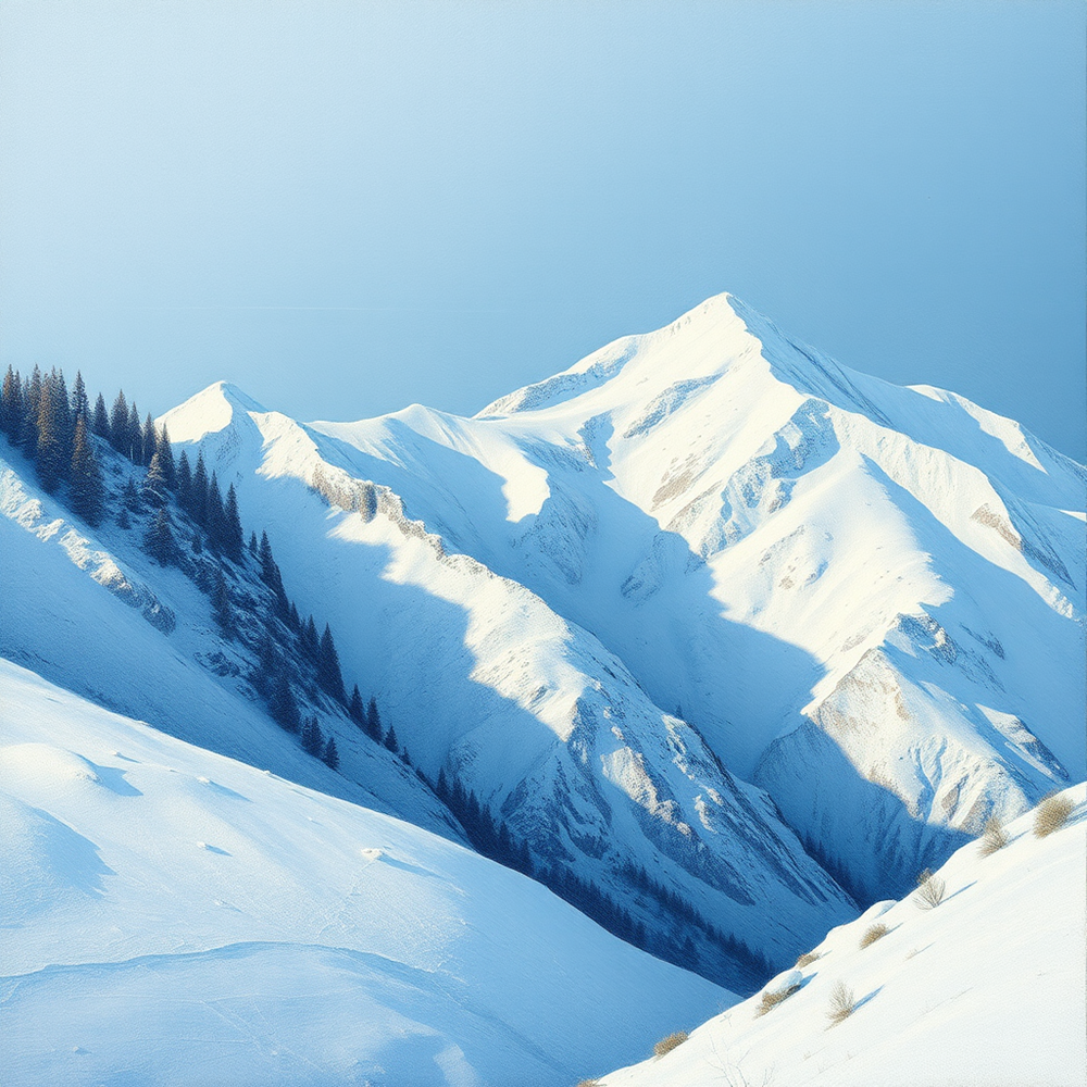 Majestic Silence of the Snowy Peaks view 2