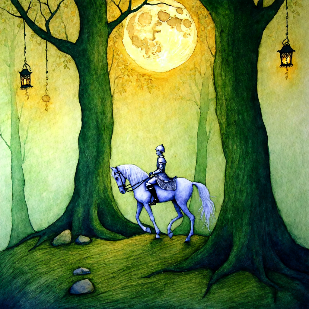 Moonlit Journey Through the Enchanted Forest view 2