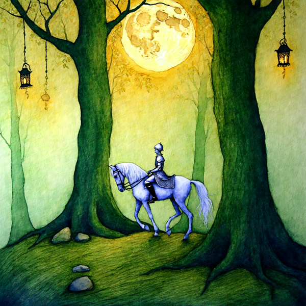 Moonlit Journey Through the Enchanted Forest