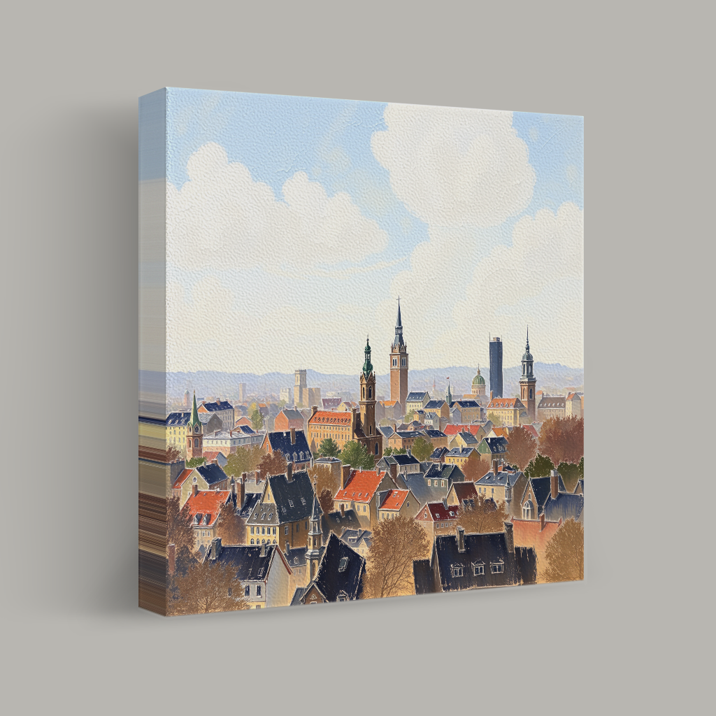 Spires Over the Autumn City view 1