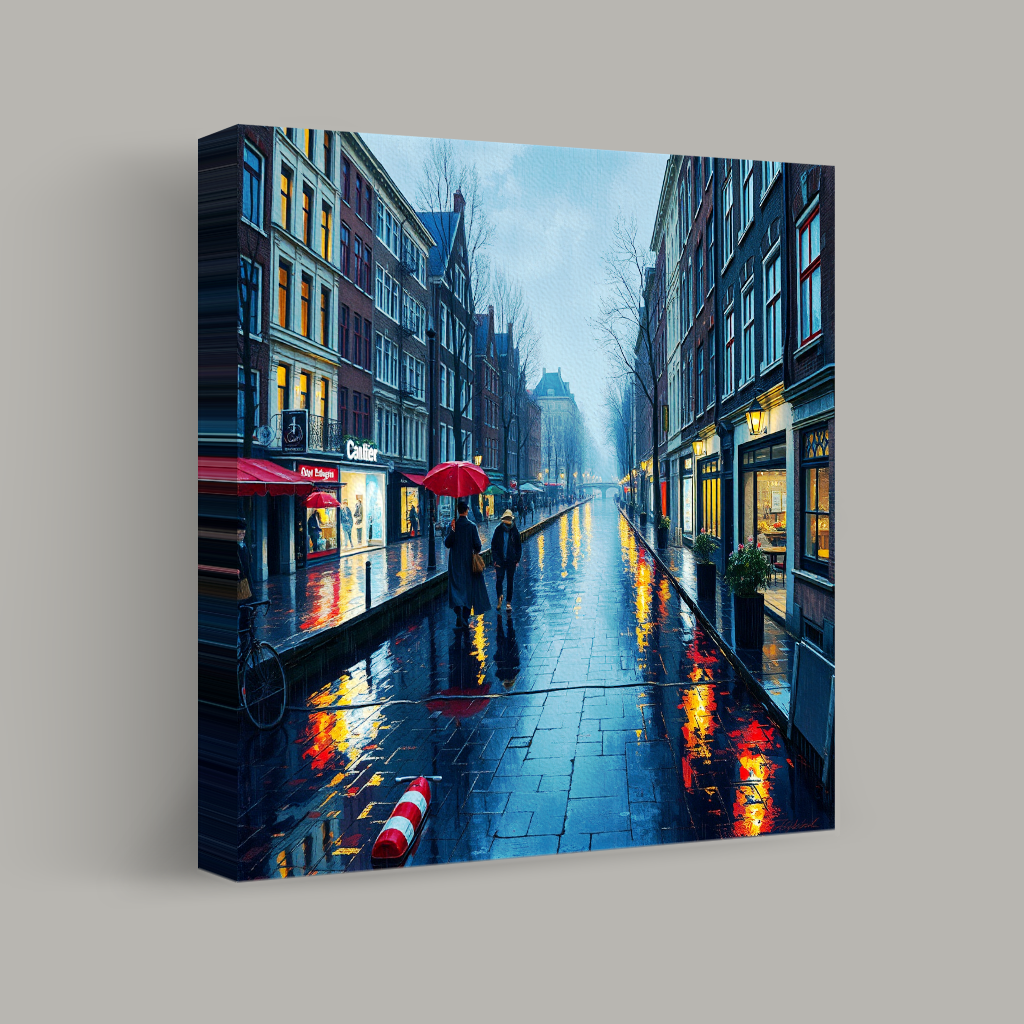 Rainy Reflections on Canal Street view 1