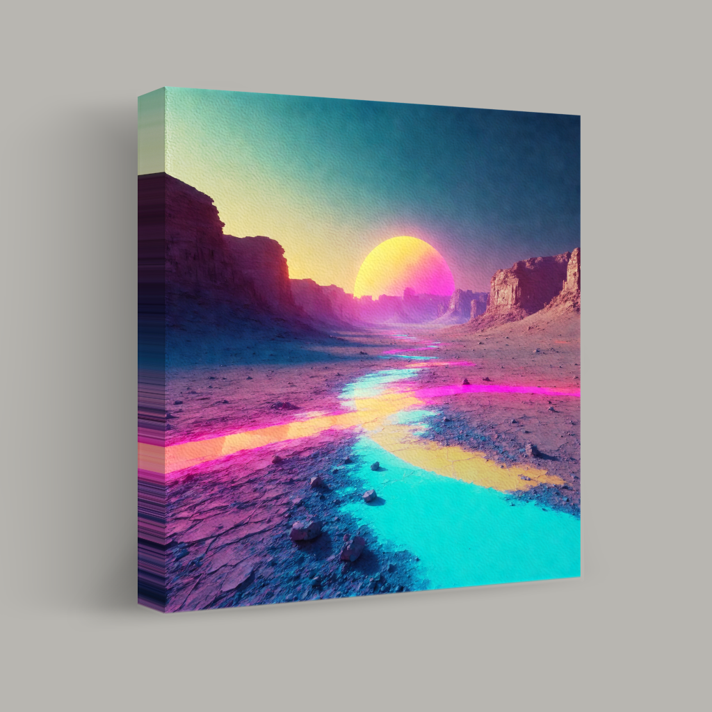 Neon Twilight Canyon view 1