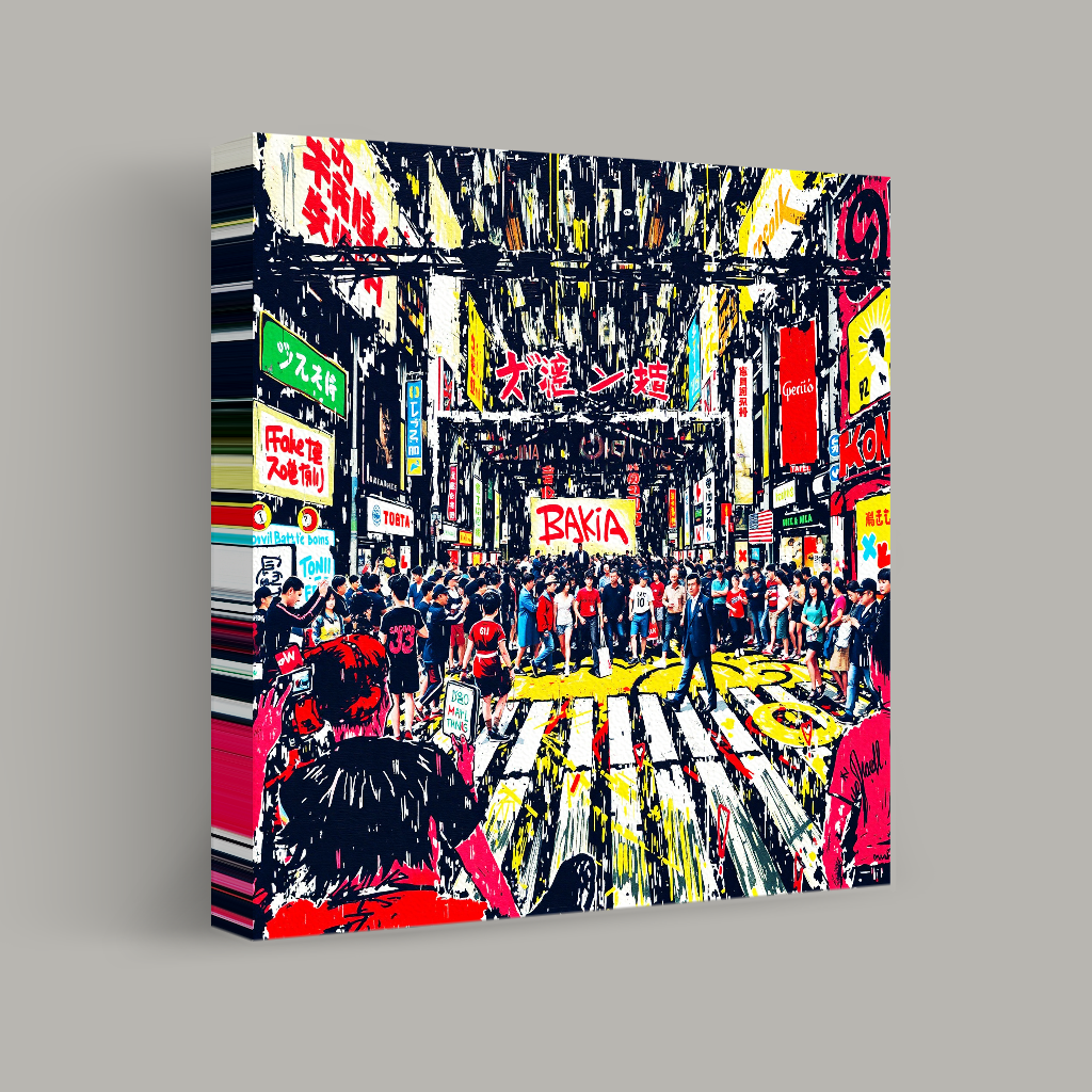 Chaos of the Neon Crosswalk view 1