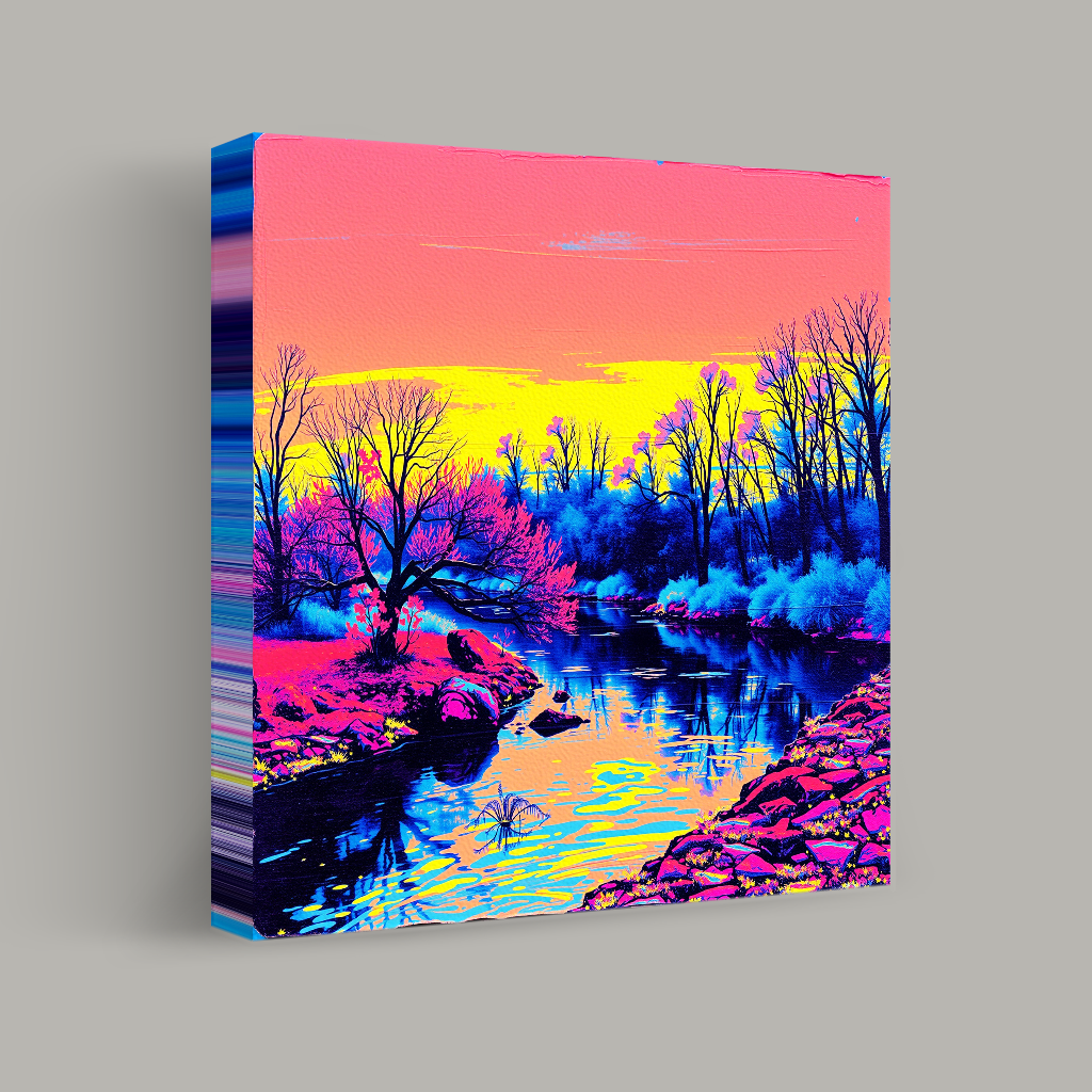 Vibrant Serenity by the River view 1