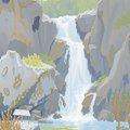 Serenity of the Cascading Falls thumbnail 2