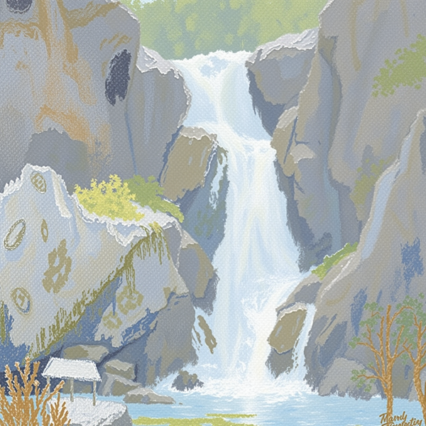 Serenity of the Cascading Falls