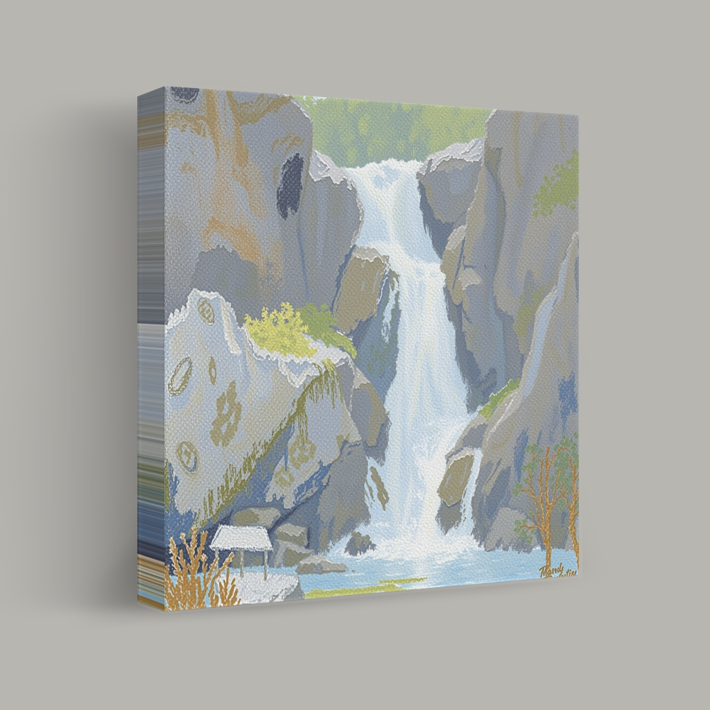 Serenity of the Cascading Falls view 1