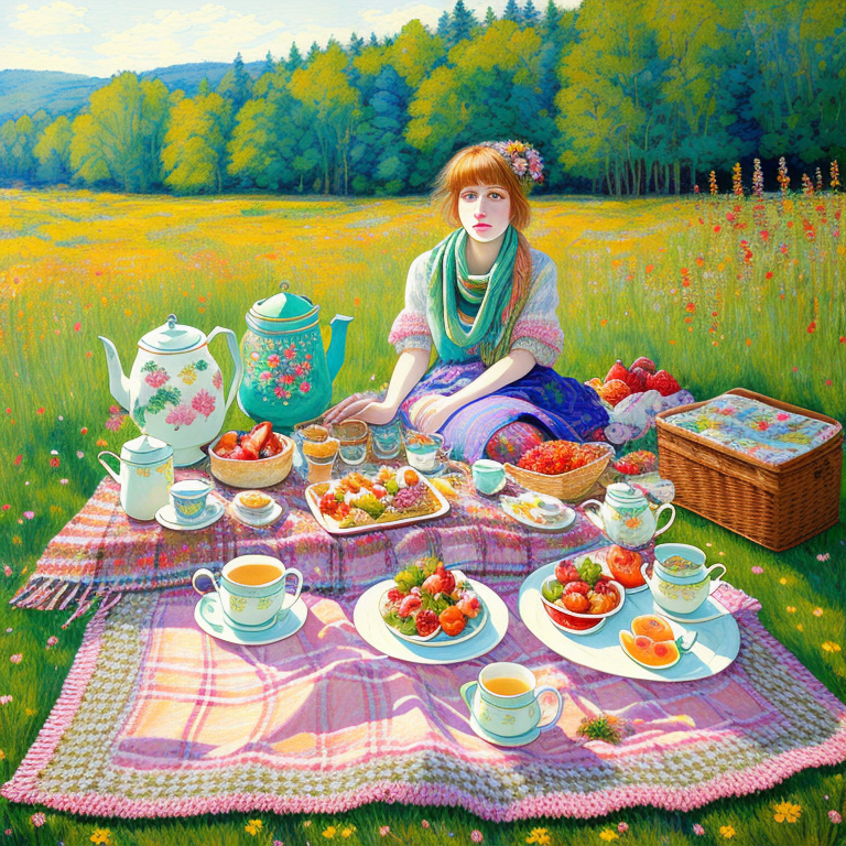 Afternoon in the Blossom Meadow view 2