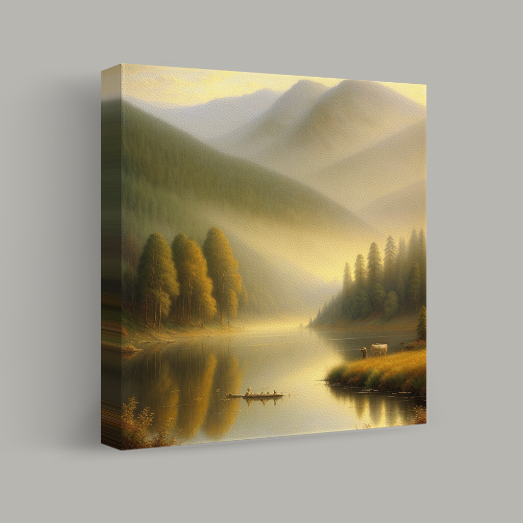 Misty Morning in the Valley view 1