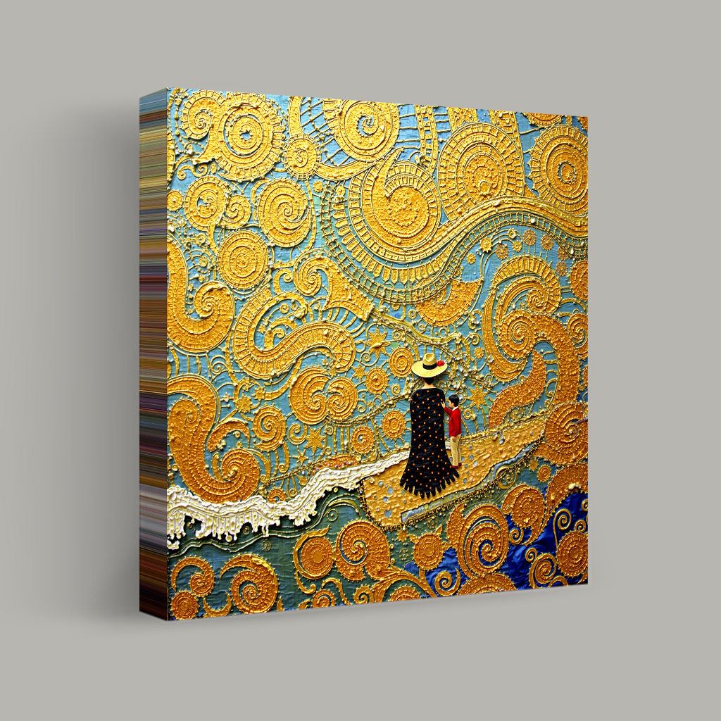 Wandering Beneath the Golden Cosmos view 1