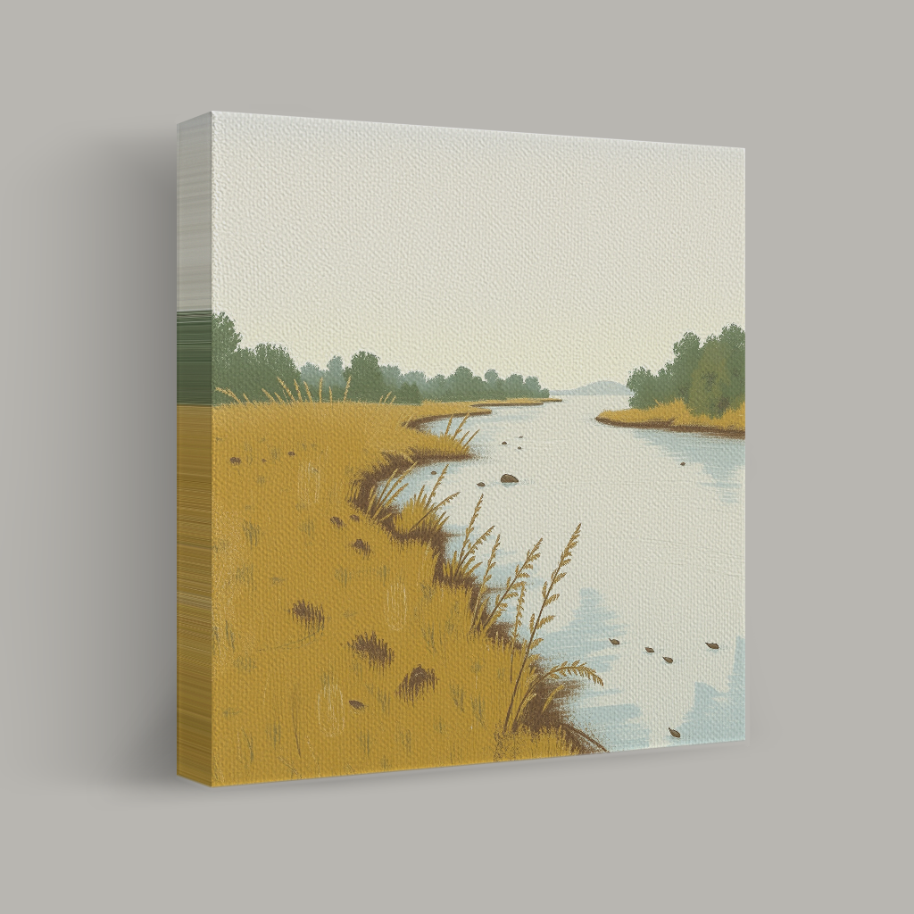 By the Quiet Riverbank view 1