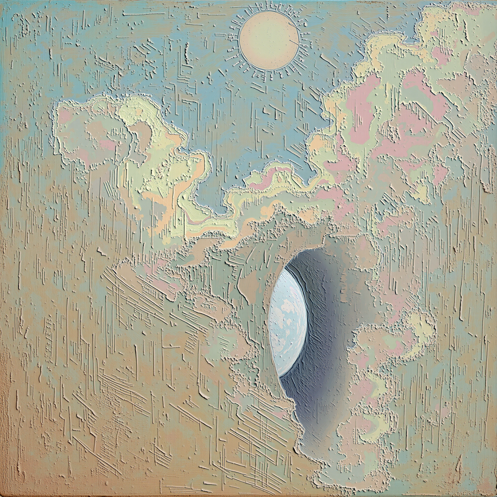 Celestial Whispers in Pastel Skies view 2