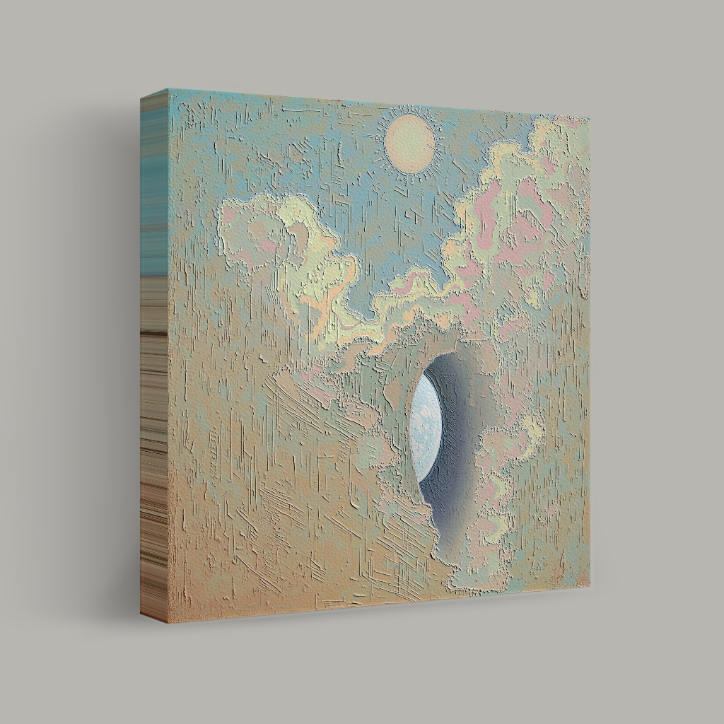 Celestial Whispers in Pastel Skies view 1