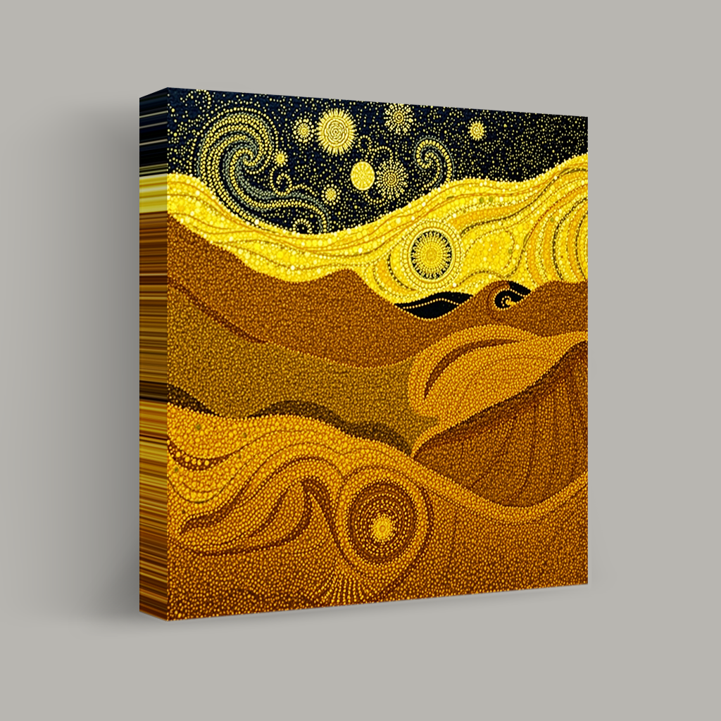 Starry Dunes and Celestial Patterns view 1