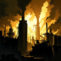 Industrial Silhouette at Dusk thumbnail 2