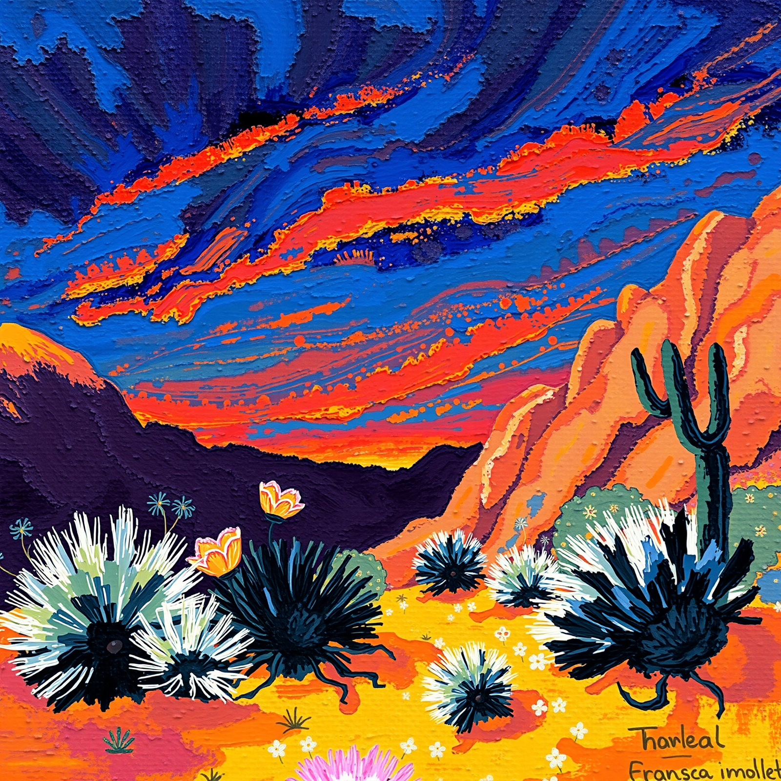 Vibrant Desert Twilight view 2