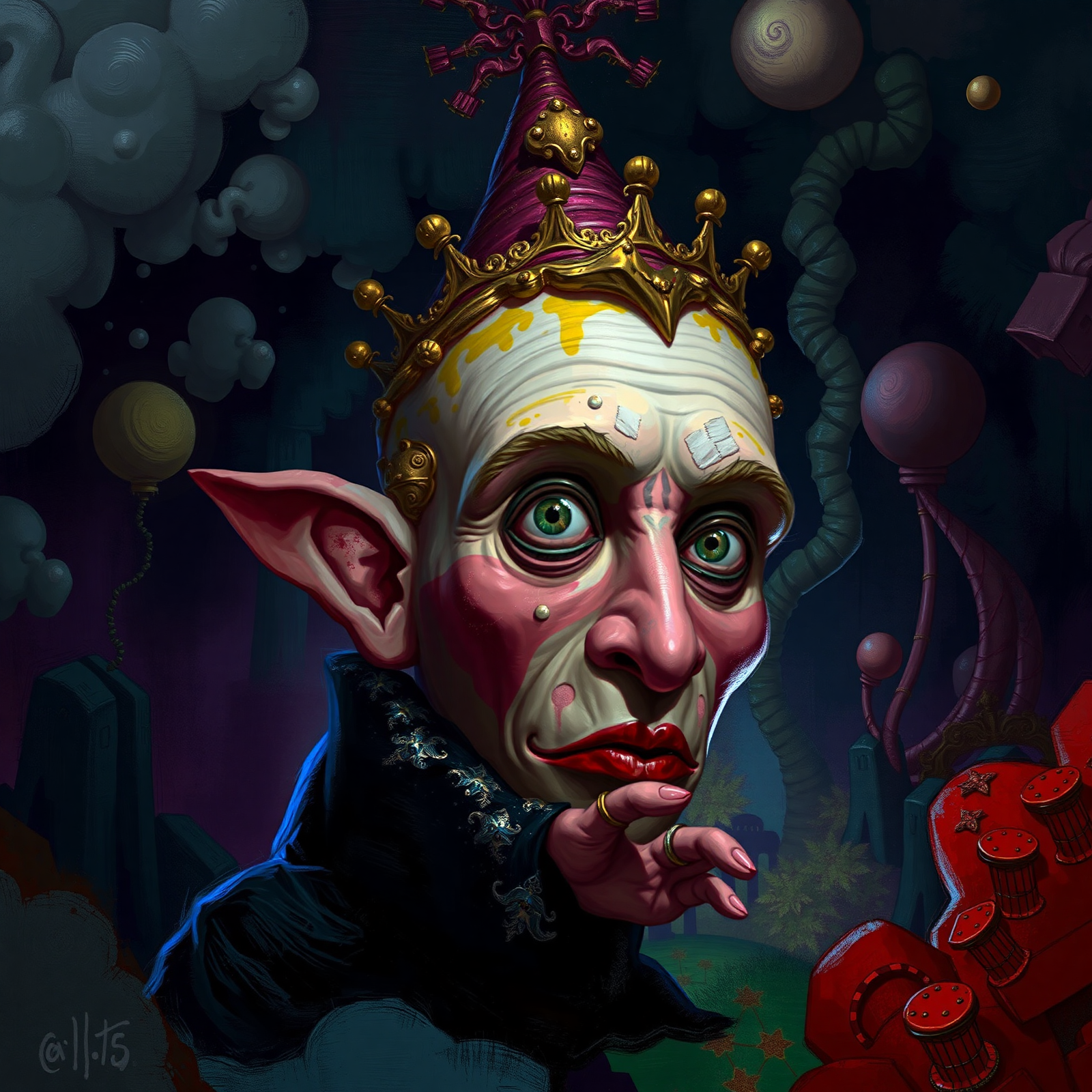 Surreal Jester Portrait view 2