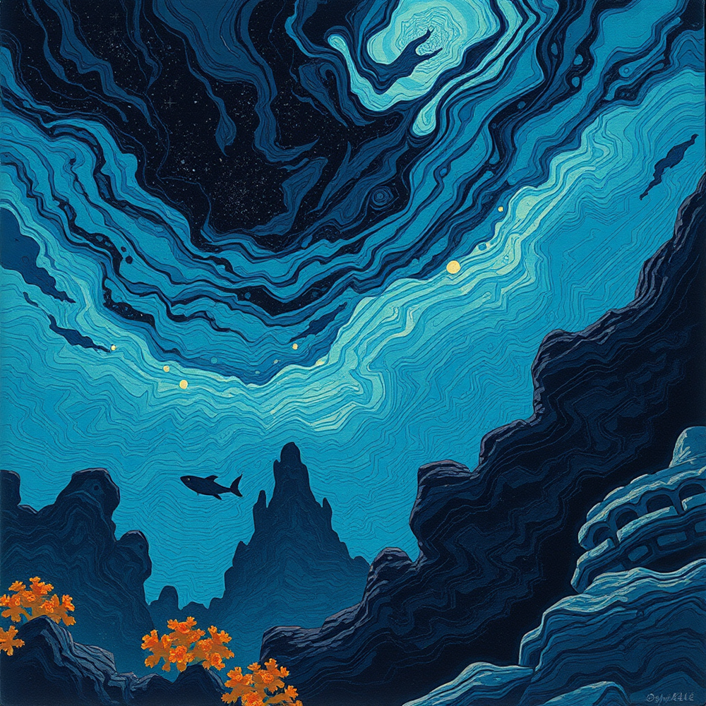 Unity of Ocean and Cosmos view 2