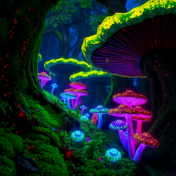 Enchanted Glow of the Forest Floor