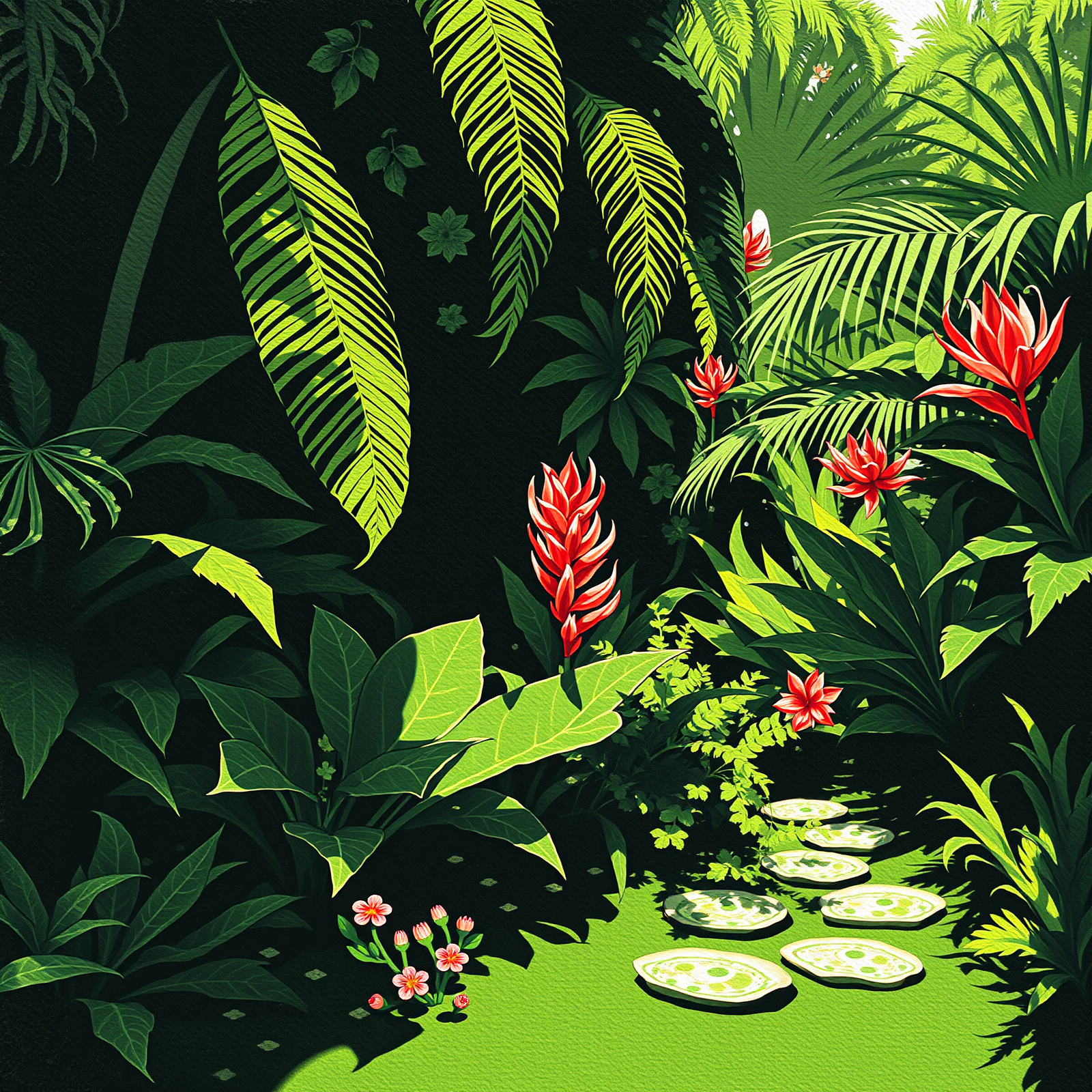 Pathway Through Verdant Dreams view 2