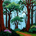 Path Through Whispering Woods thumbnail 2