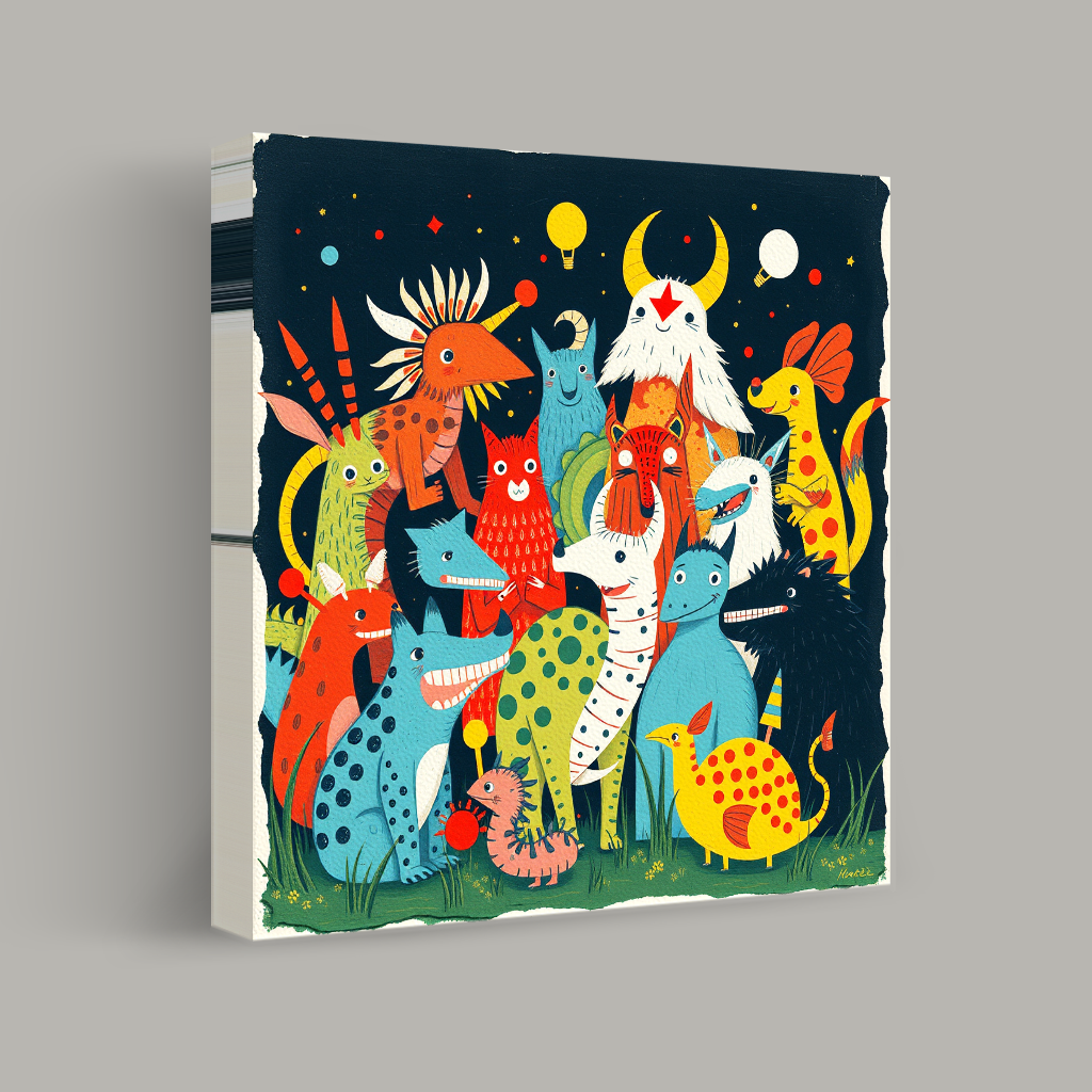 Assembly of Whimsical Creatures view 1