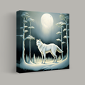Moonlit Solitude in a Winter Forest thumbnail 1