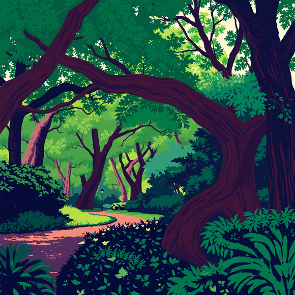 Serenity Amongst the Trees