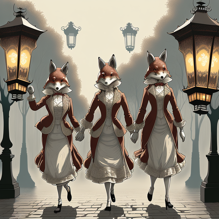 Midnight Stroll of the Fox Sisters view 2
