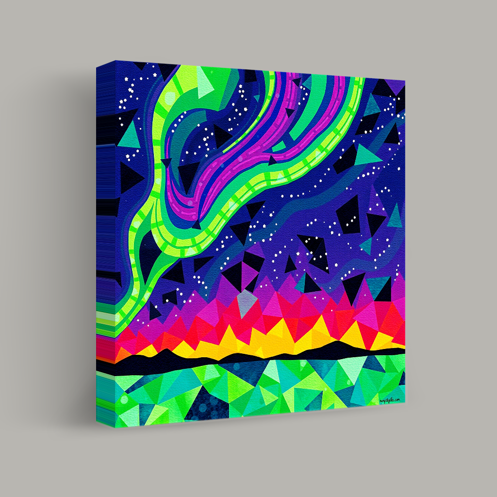 Geometric Northern Lights view 1