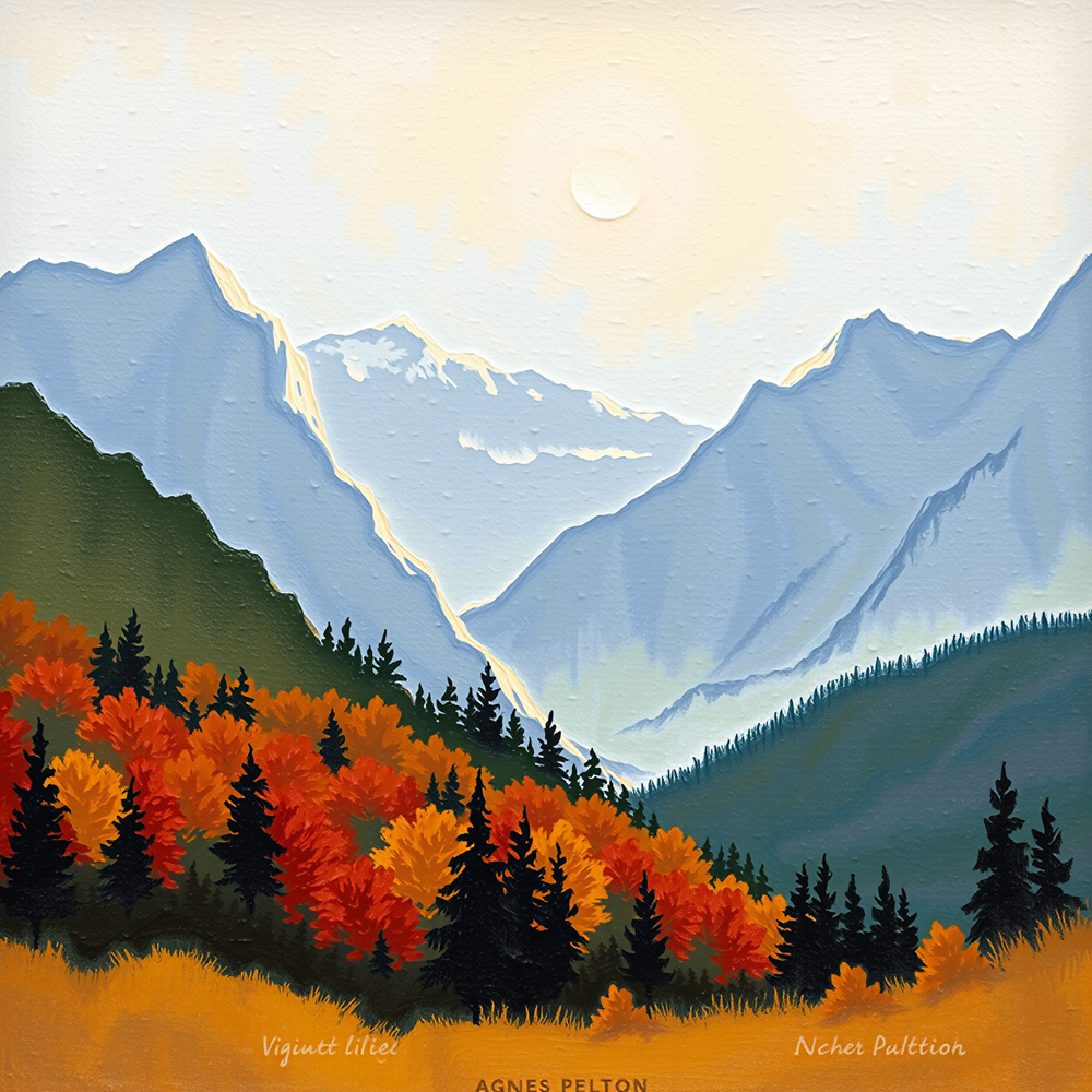 Autumn Symphony in the Mountains view 2