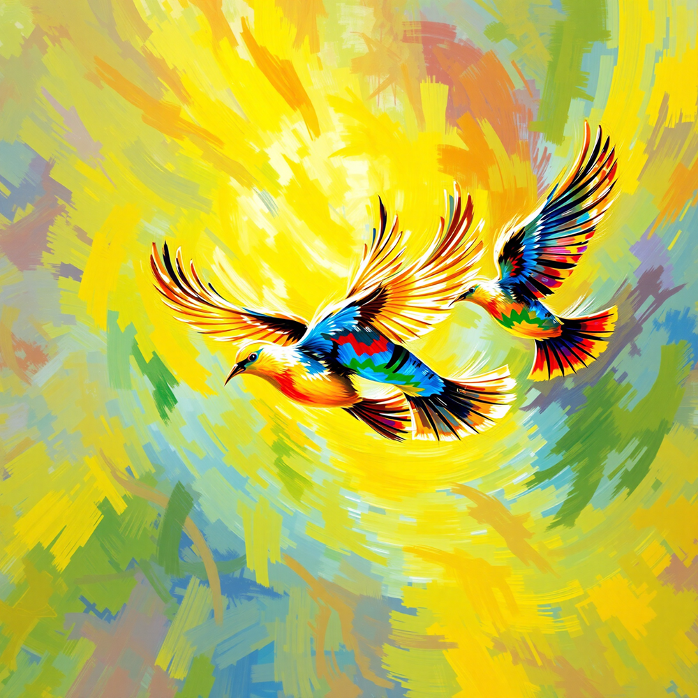 Dance of the Vibrant Wings view 2