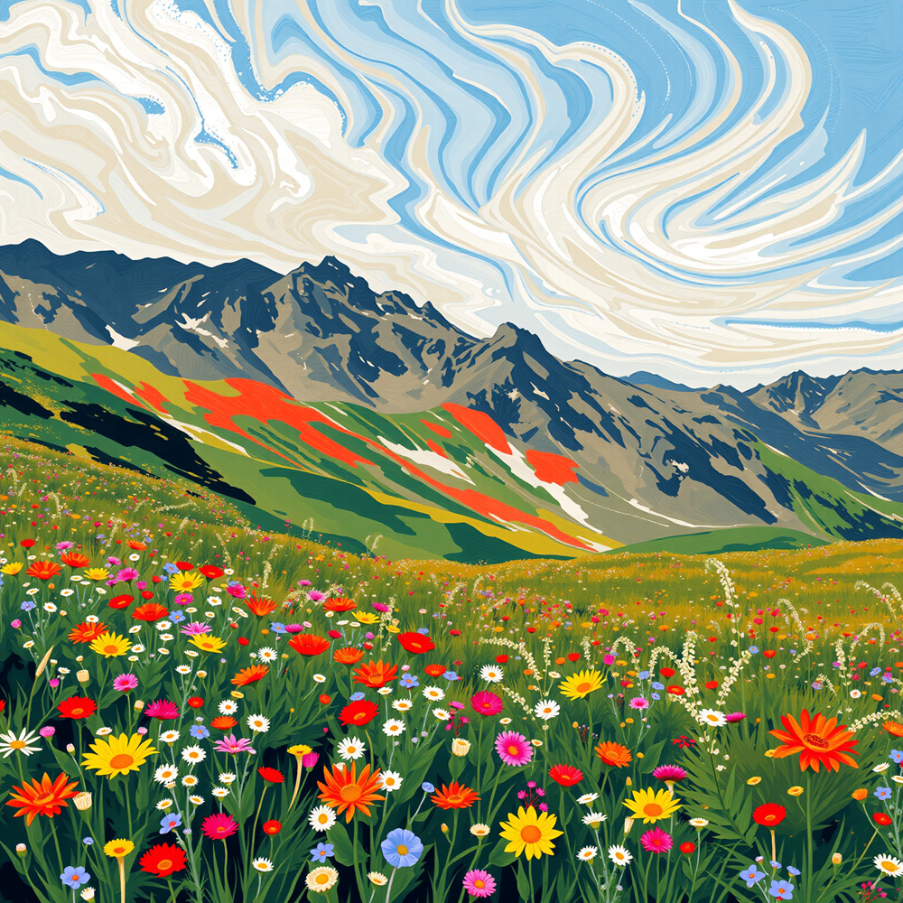 Alpine Bloom Canvas view 2