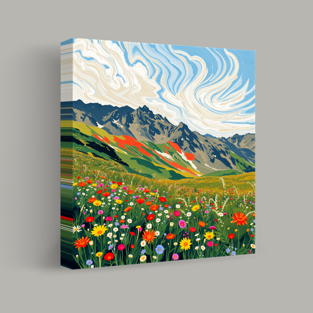 Alpine Bloom Canvas view 1