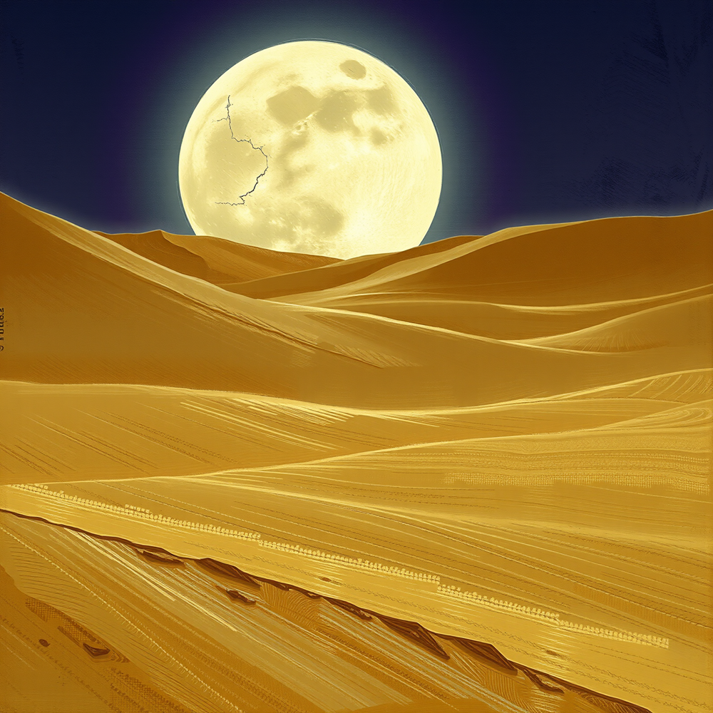 Moonlit Desert Symphony view 2